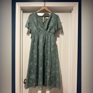 Baltic Born Sage Green June Midi Dress